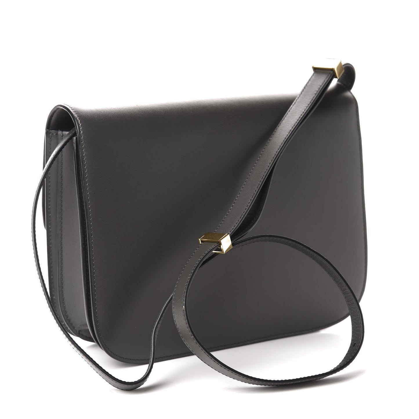 Box Calfskin Medium Classic Box Flap Bag Anthracite