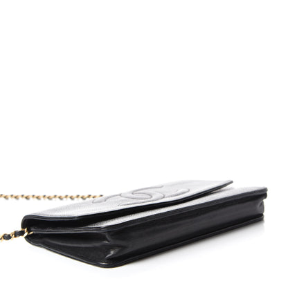 Chanel Caviar Timeless CC Wallet On Chain WOC Black 4 of 16
