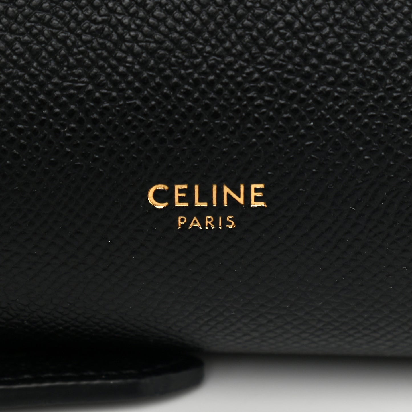 Grained Calfskin Micro Belt Bag Black