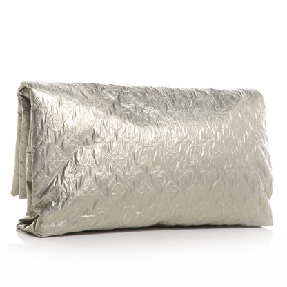 Louis Vuitton Jacquard Quilted Monogram Limelight Clutch GM Perle 3 of 8