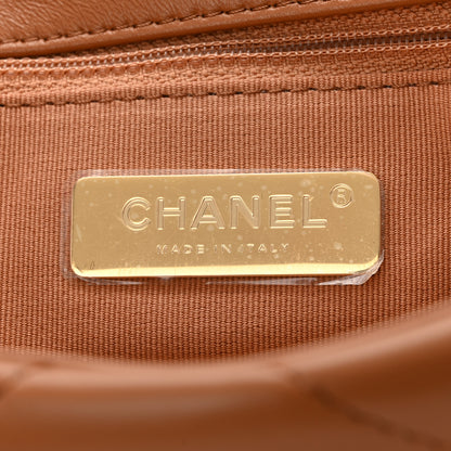 Chanel Lambskin Quilted Medium Chanel 19 Flap Brown 6 of 11