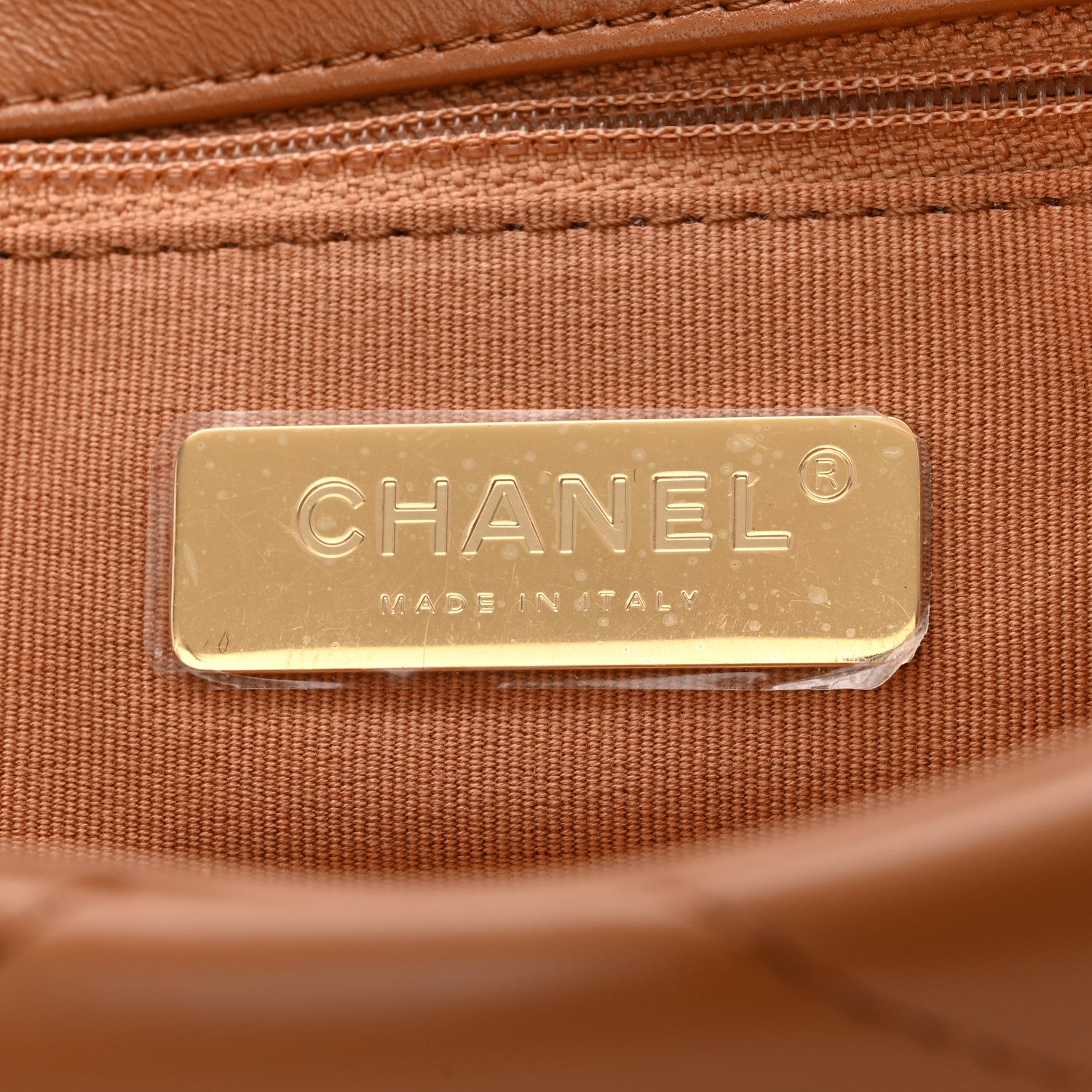 Chanel Lambskin Quilted Medium Chanel 19 Flap Brown 6 of 11