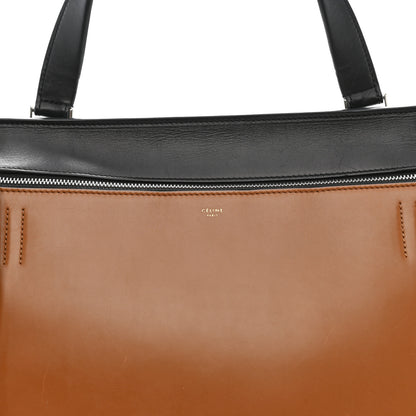 Celine Smooth Calfskin Medium Tri-Color Edge Shoulder Bag Tan 8 of 12