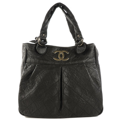 Chanel Distressed Lambskin Le Marais Tote Black 1 of 14