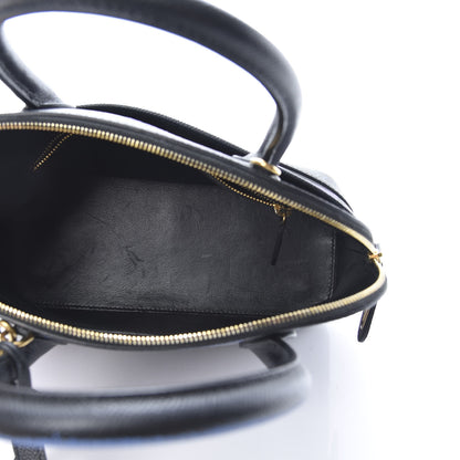 Balenciaga Grained Calfskin Print Graffiti S Ville Top Handle Bag Black Bleu Violet 5 of 12