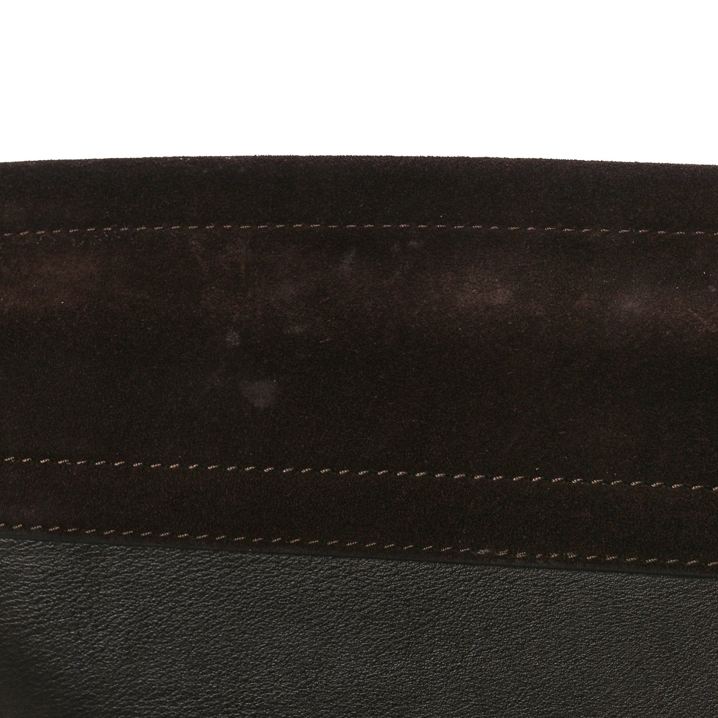 Calfskin Suede Medium Faye Shoulder Bag Carbon Brown