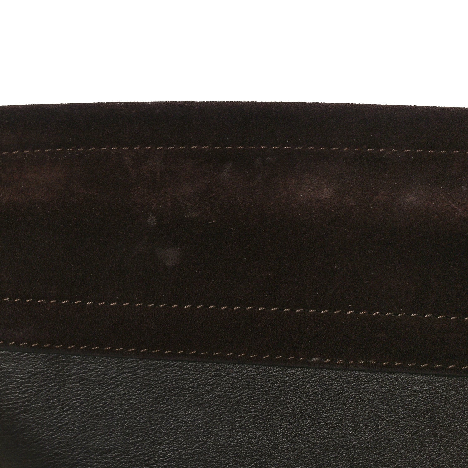 Chloe Calfskin Suede Medium Faye Shoulder Bag Carbon Brown 11 of 11