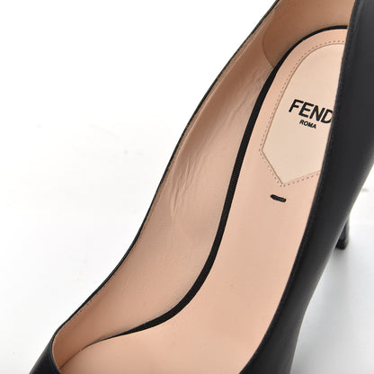 Fendi Calfskin Grosgrain Pumps 39 Black 10 of 15