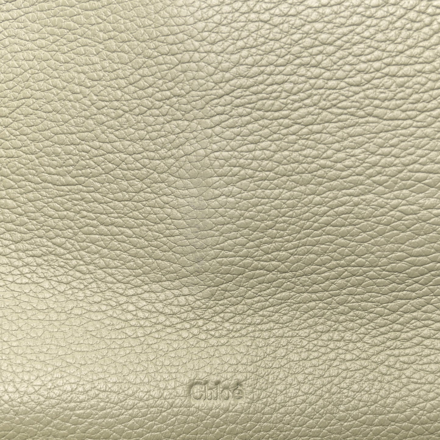 Calfskin Alphabet Long Wallet Sage