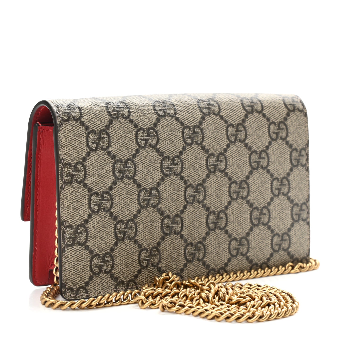 GG Supreme Monogram Mini Cherry Chain Bag