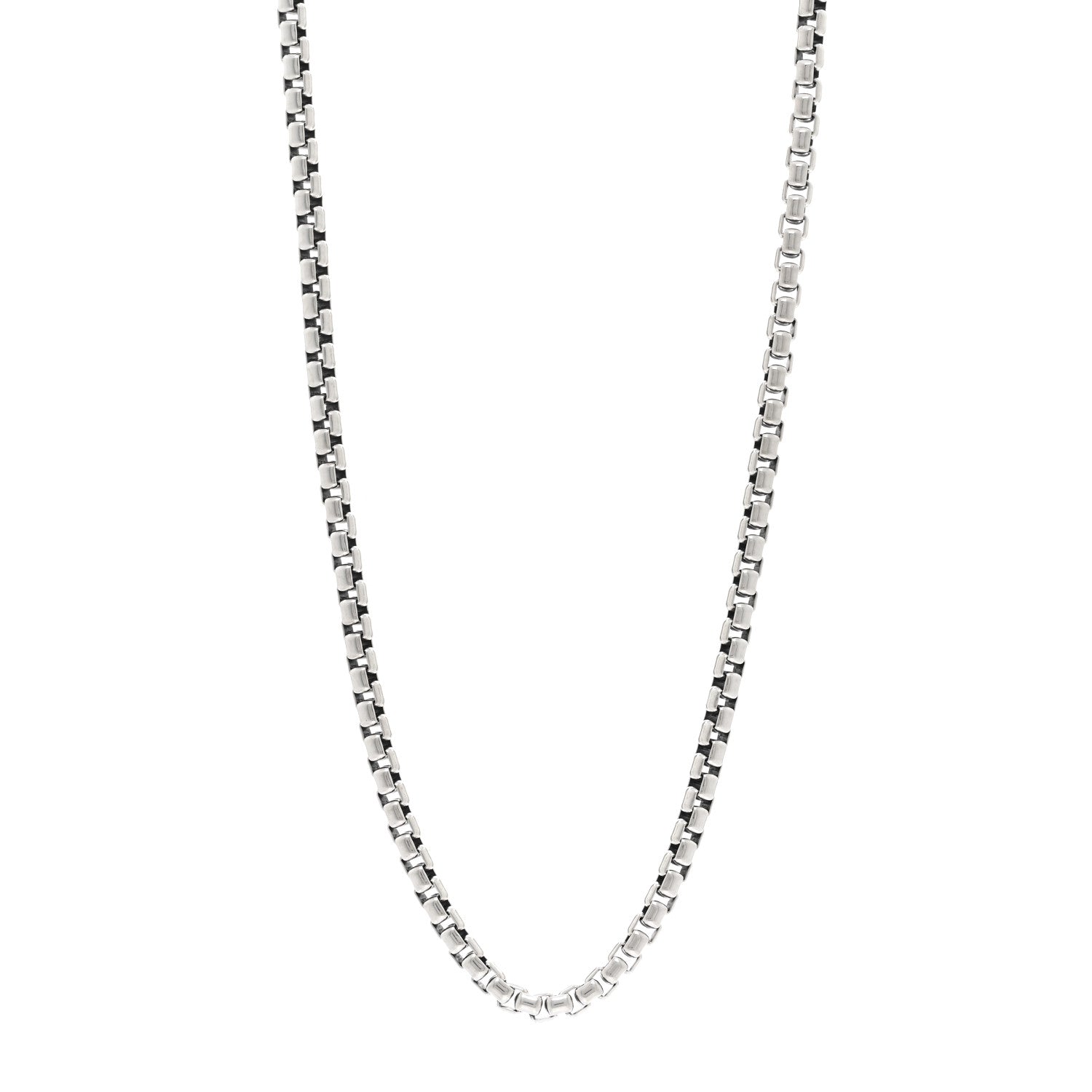 David Yurman Sterling Silver 5.2mm Box Chain Necklace 25.75" 1 of 4