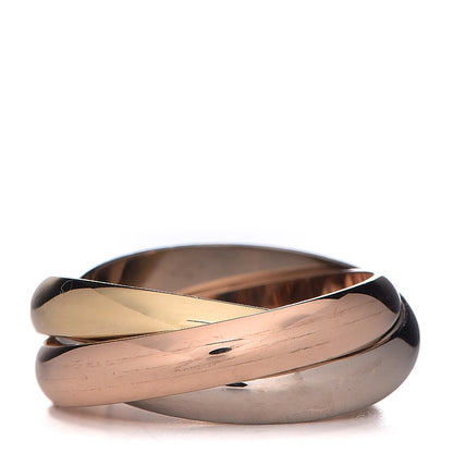 Cartier 18K Pink Yellow White Gold Classic Trinity Ring 53 6.25 1 of 6