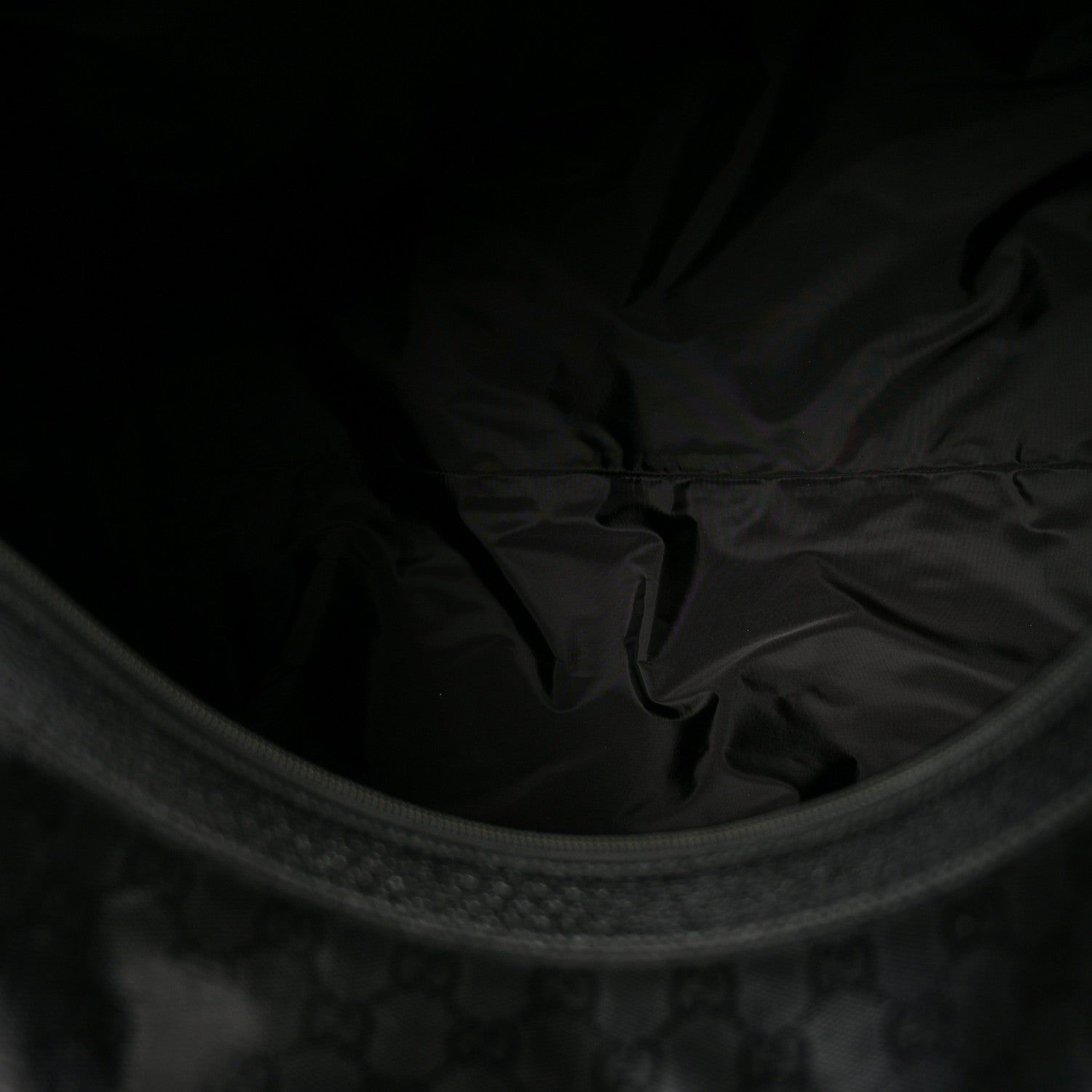 Gucci Crystal Monogram Web Large Duffle Bag Black 4 of 9