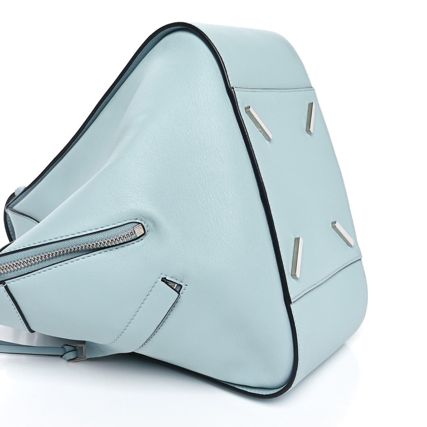 Calfskin Medium Hammock Shoulder Bag Aqua