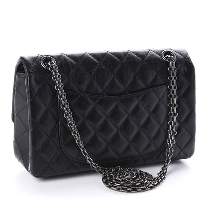 Chanel Aged Calfskin Quilted 2.55 Reissue 225 Flap Black 3 of 11