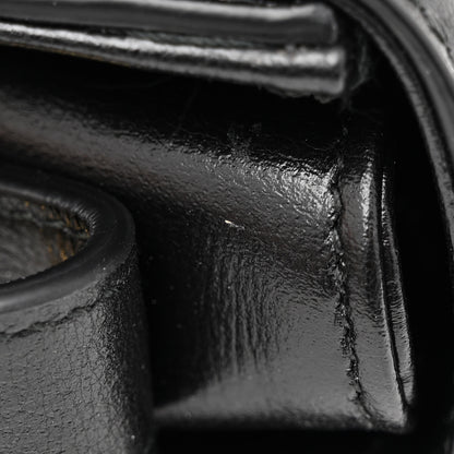 Gucci Textured Calfskin Medium Torchon GG Ring Shoulder Bag Black 11 of 12