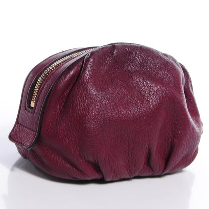 Gucci Leather Medium Bamboo Cosmetic Case Cherry 3 of 7