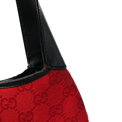 Gucci Monogram Jackie O Hobo Red 15 of 17