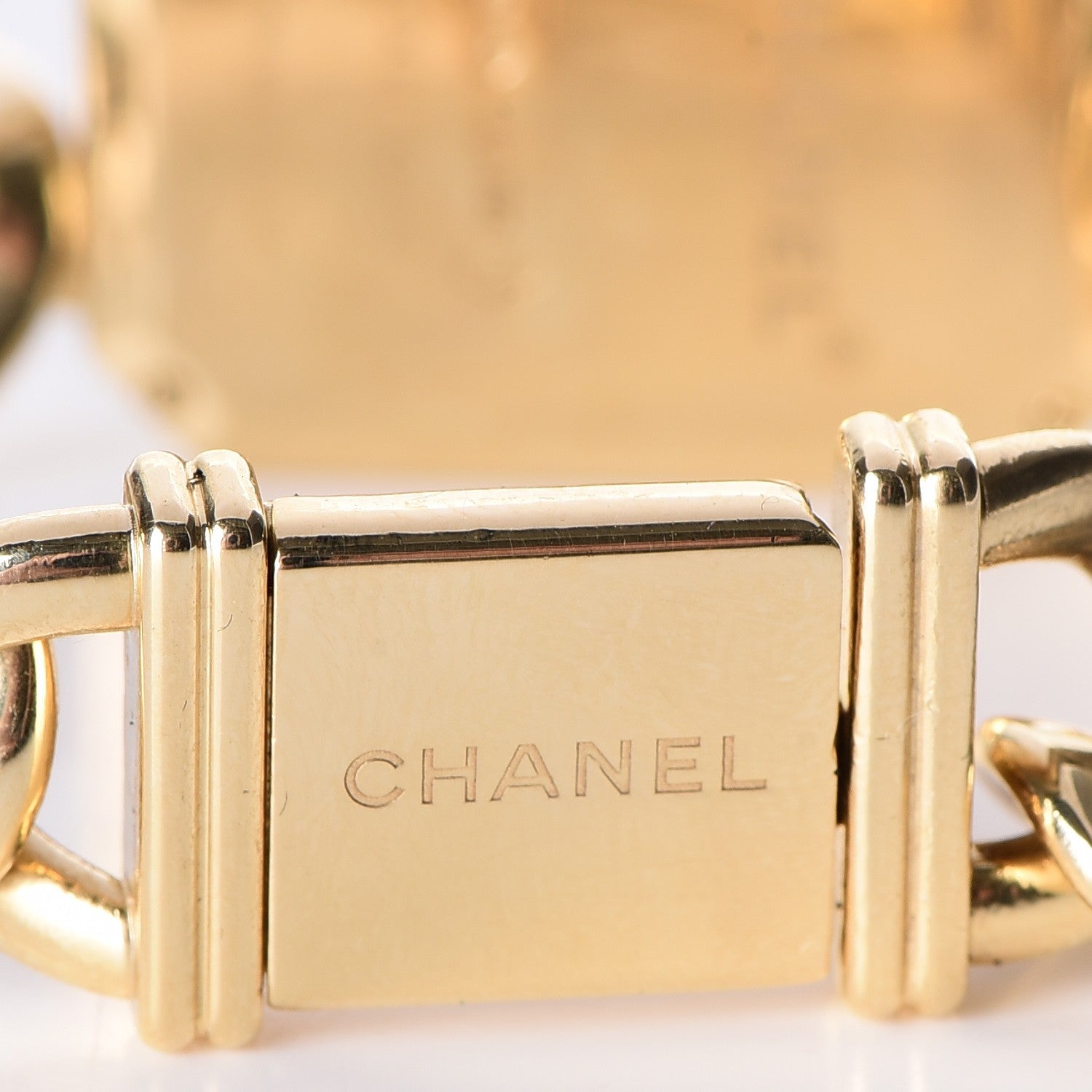 Chanel 18K Yellow Gold Diamond Bezel 20mm Chain Premiere Quartz Watch 5 of 7