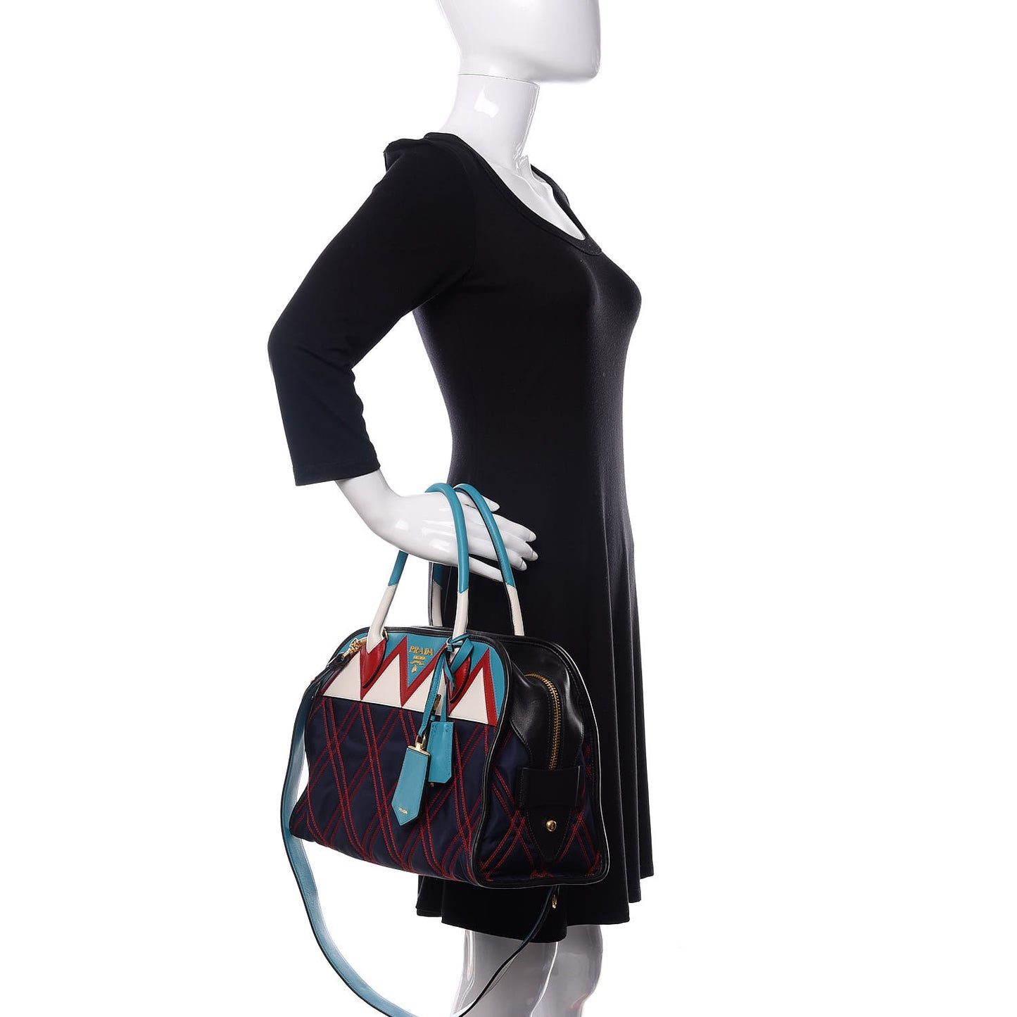 Tessuto Nylon Quilted Impunturato Bauletto Baltico Fuoco
