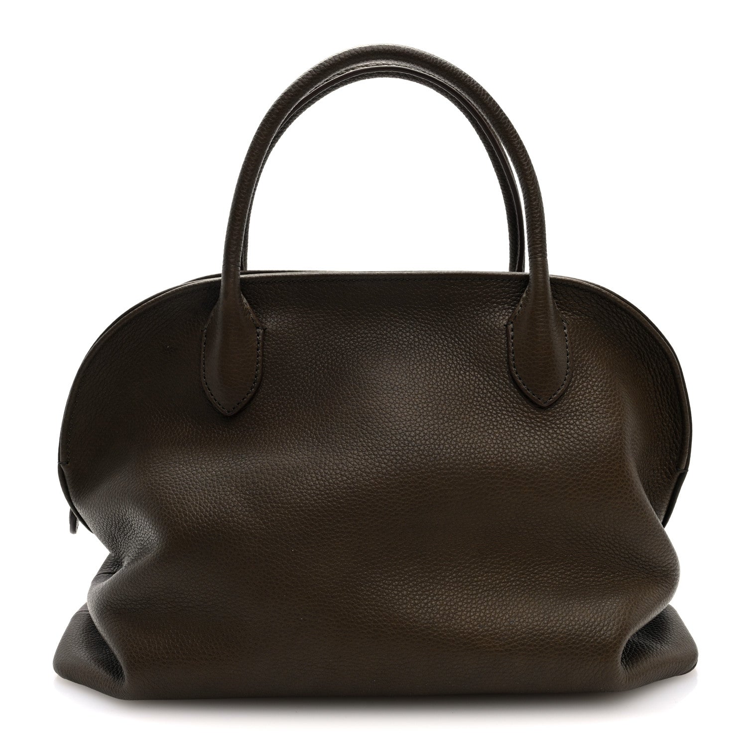 The Row Grained Saddle Calfskin Agnes Bag Truffle 1 of 10