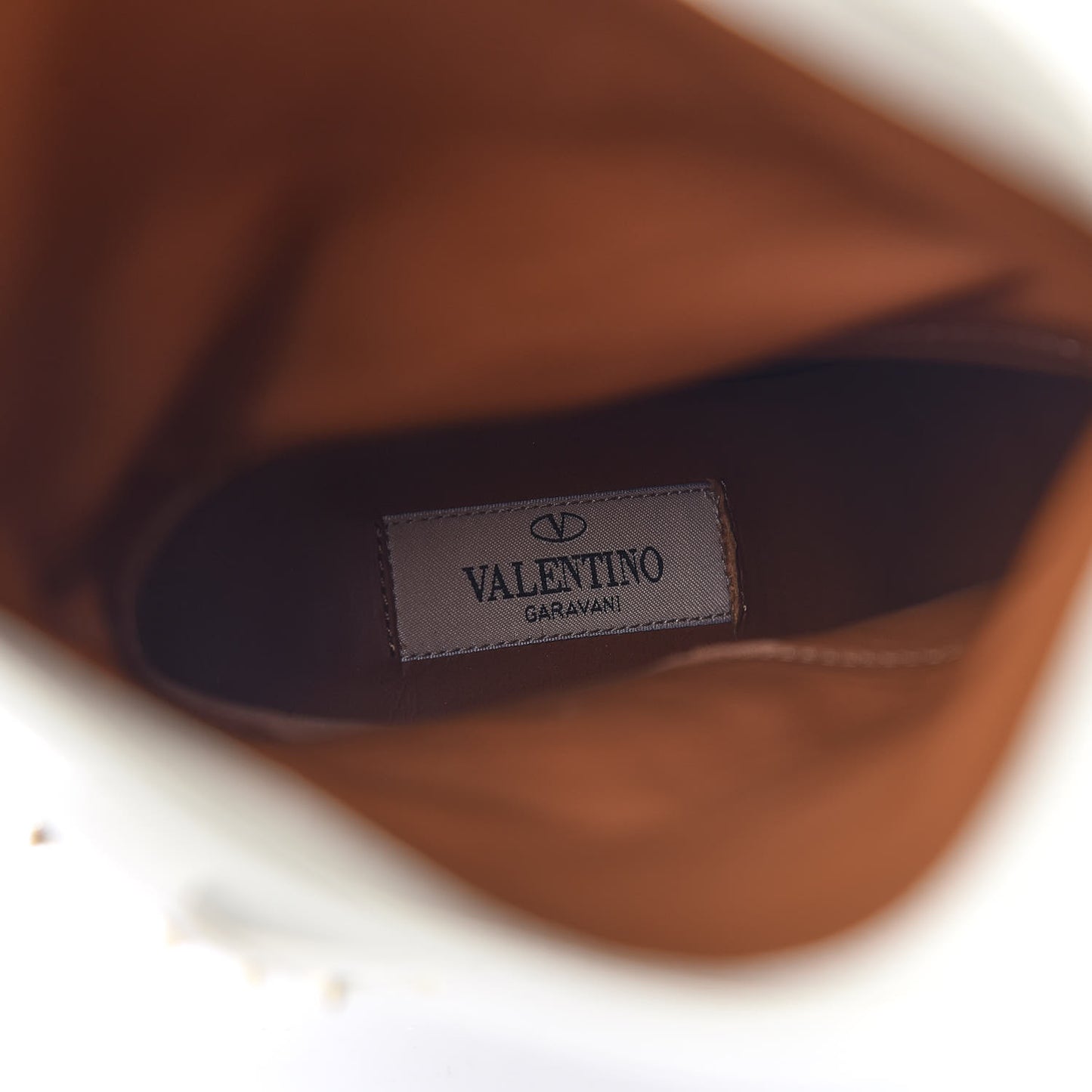 Nappa Side Bow Rockstud Boots 37.5 Ivory