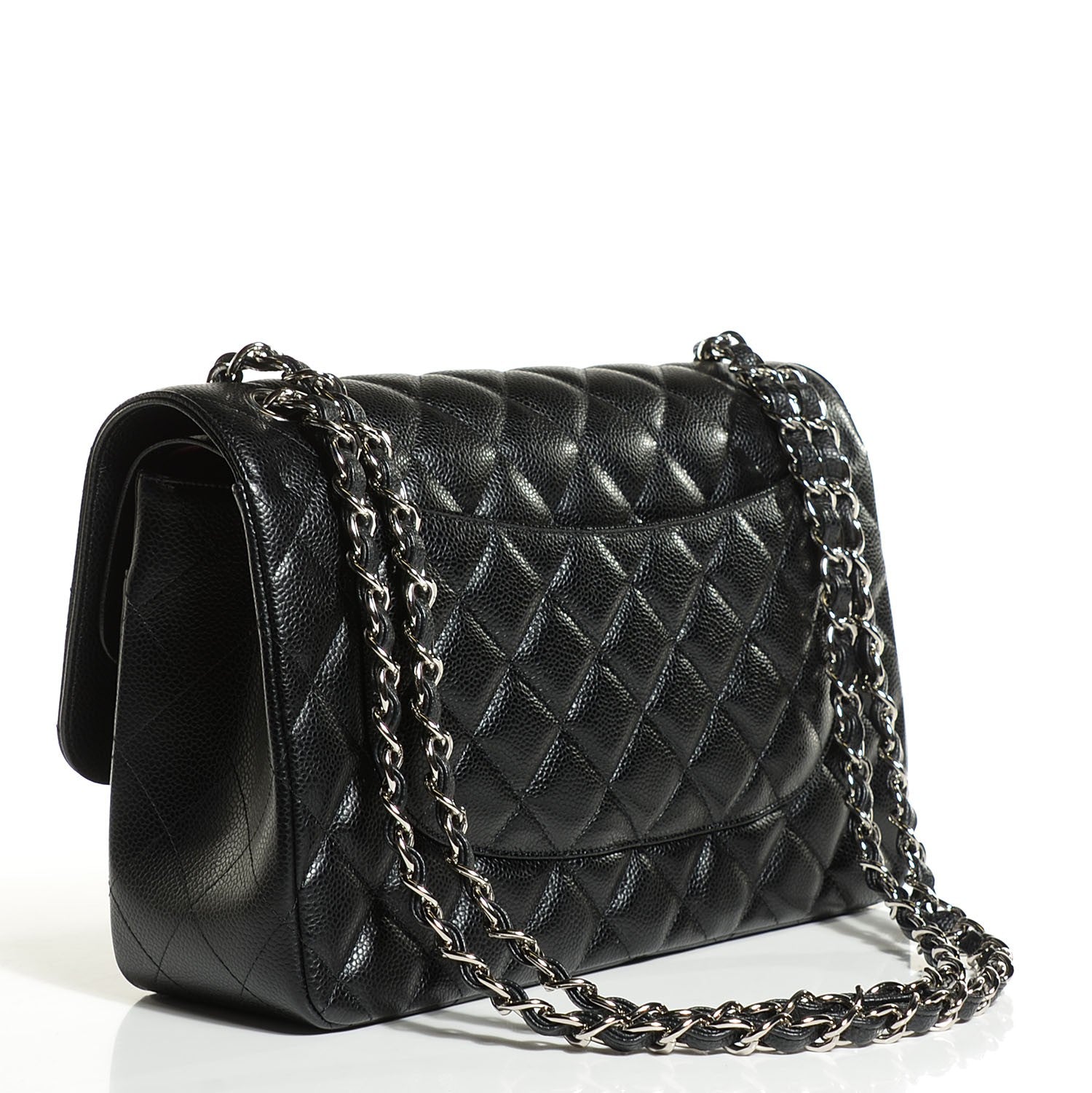 Chanel Caviar Quilted Jumbo Double Flap Black 3 of 8