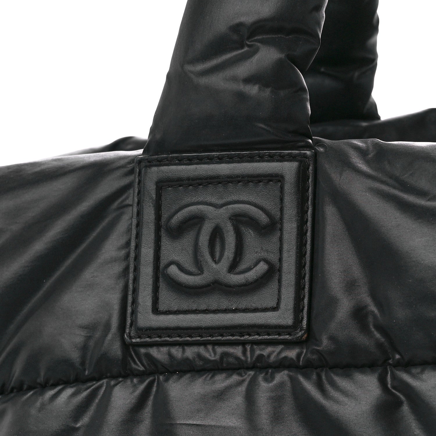Chanel Lambskin Quilted Medium Coco Cocoon Reversible Tote Black 9 of 12