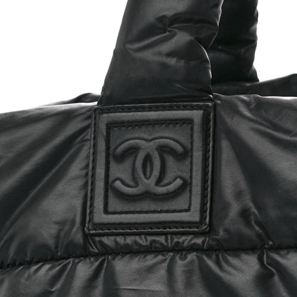 Chanel Lambskin Quilted Medium Coco Cocoon Reversible Tote Black 9 of 12