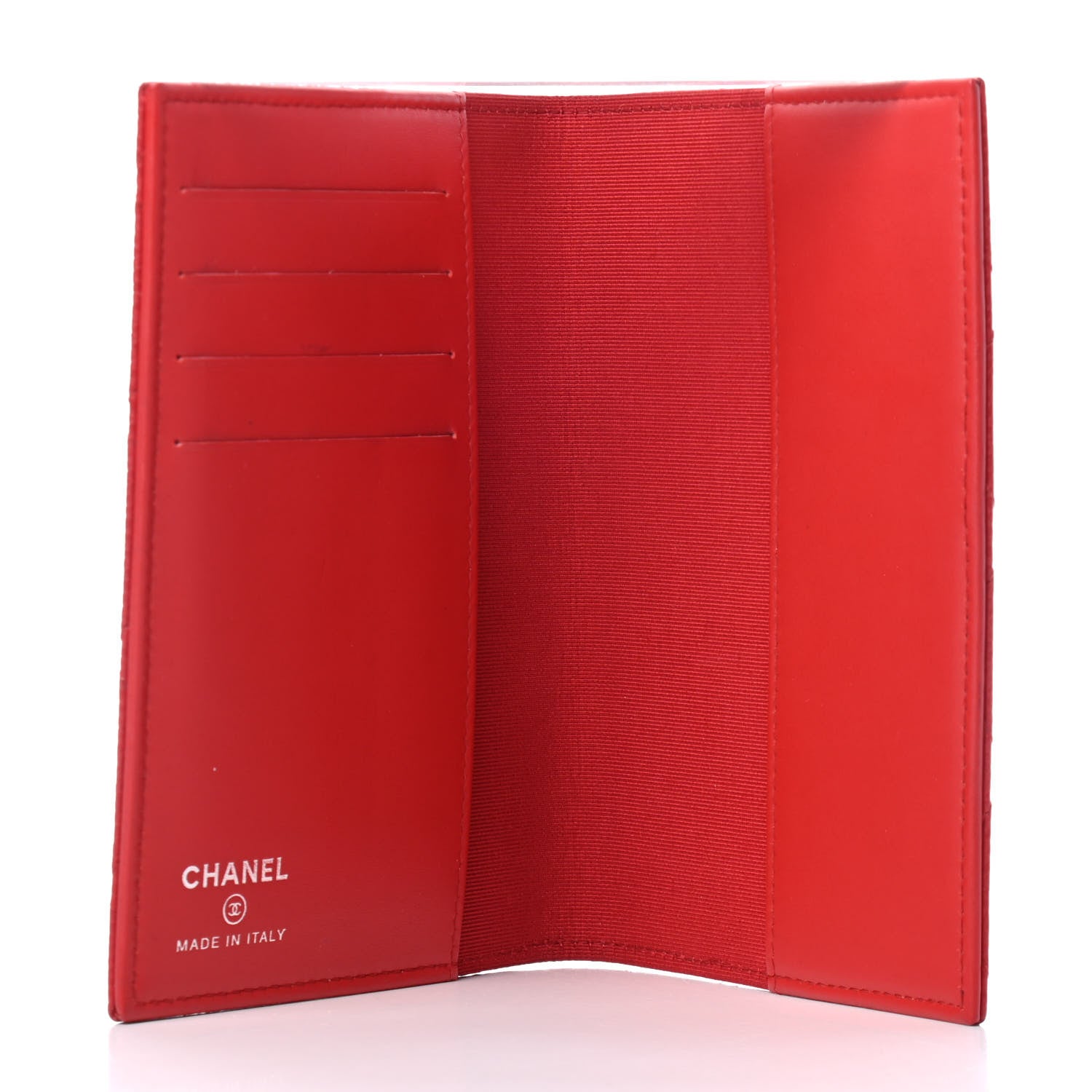 Chanel Caviar Quilted Passport Holder Red 4 of 4
