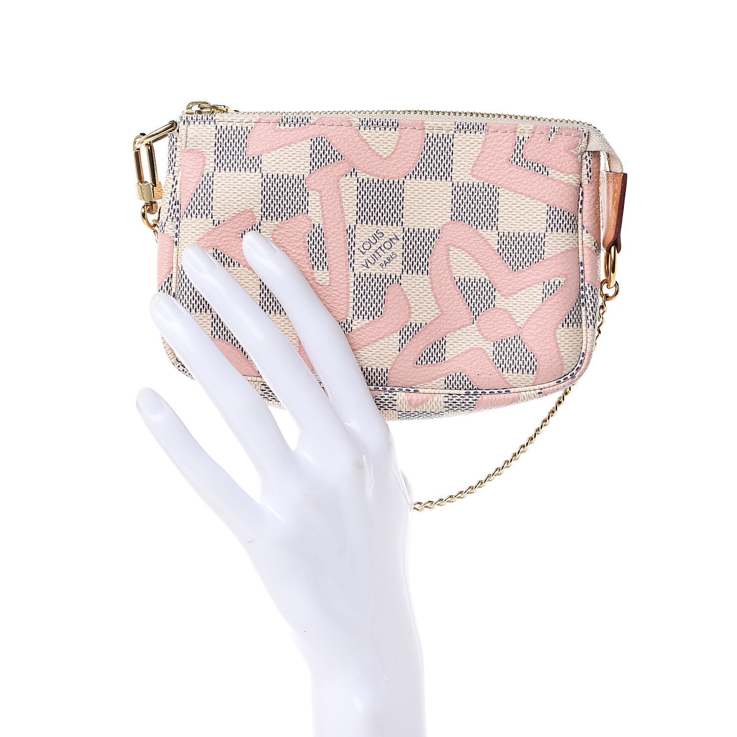 Louis Vuitton Damier Azur Tahitienne Mini Pochette Accessories 2 of 11