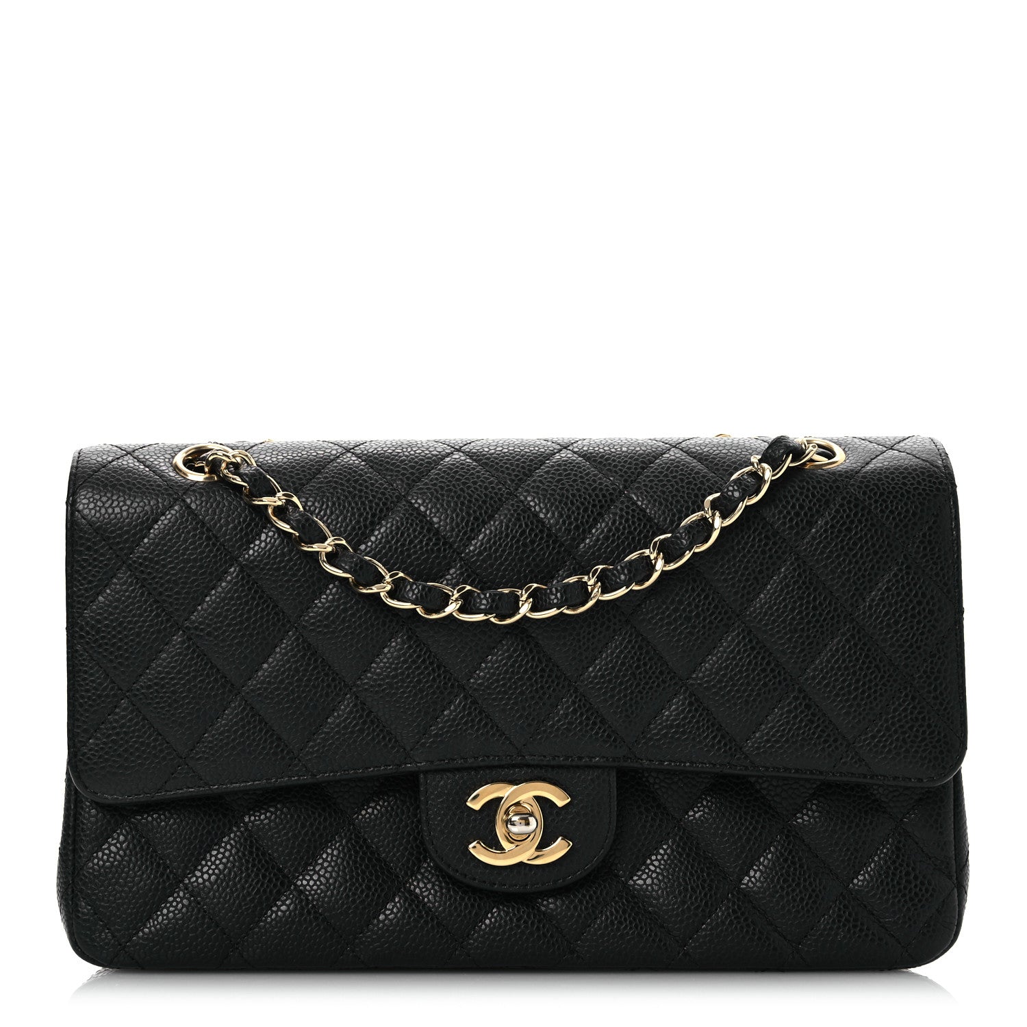 Chanel Caviar Quilted Medium Double Flap Black 1 of 16