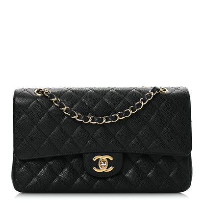 Chanel Caviar Quilted Medium Double Flap Black 1 of 16