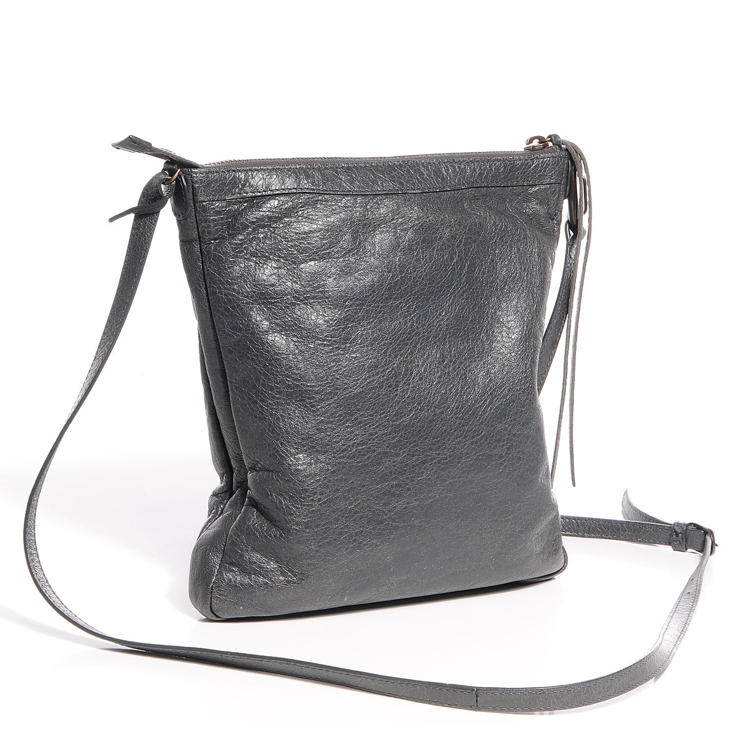 Balenciaga Agneau Classic Hardware Flat Crossbody Gris Tarmac 3 of 13