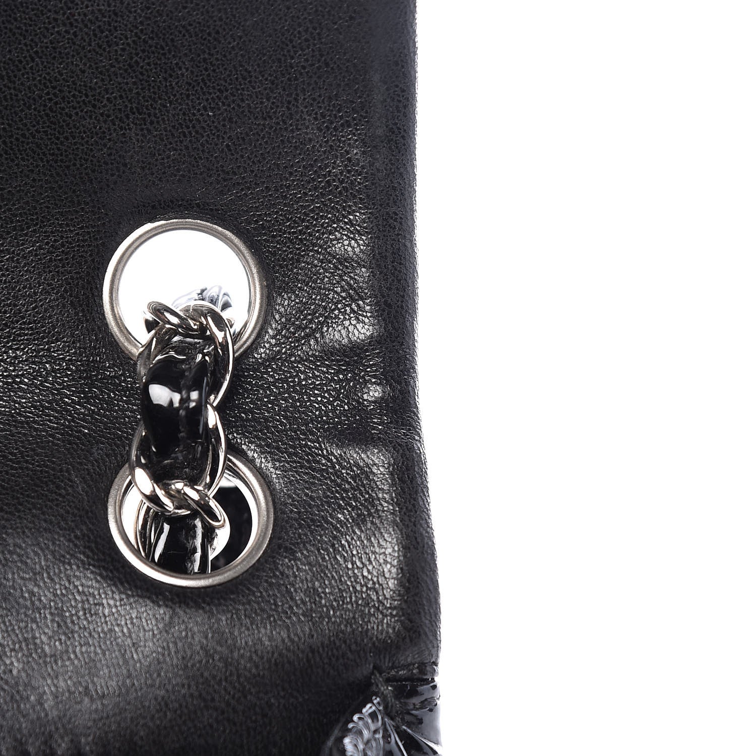 Chanel Patent Calfskin Quilted Mini Rectangular Flap Black 14 of 15