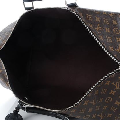 Louis Vuitton Monogram Macassar Keepall Bandouliere 55 5 of 7