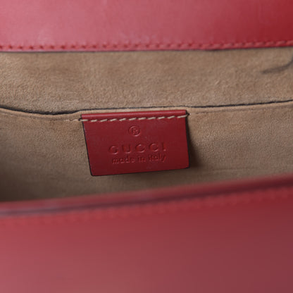 Gucci Calfskin Mini Sylvie Top Handle Bag Hibiscus Red 7 of 9