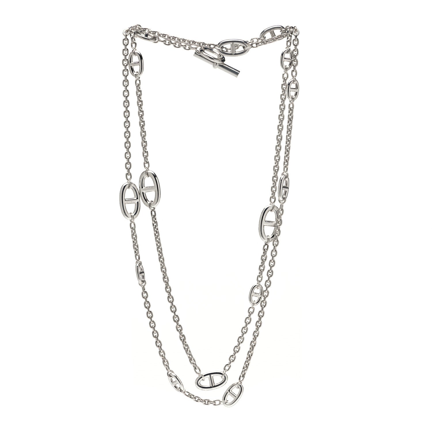 Hermes Sterling Silver Farandole Necklace 120 2 of 6