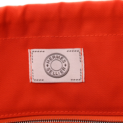 Hermes Toile Sac De Pansage Groom Bleu Navy Feu 6 of 11