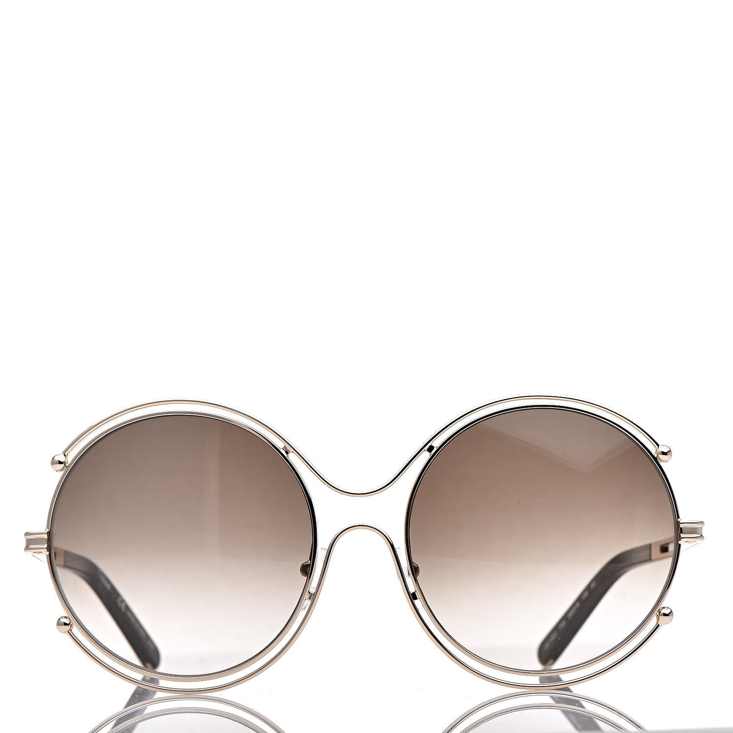Isidora Oversized Round Sunglasses CE122S Gold