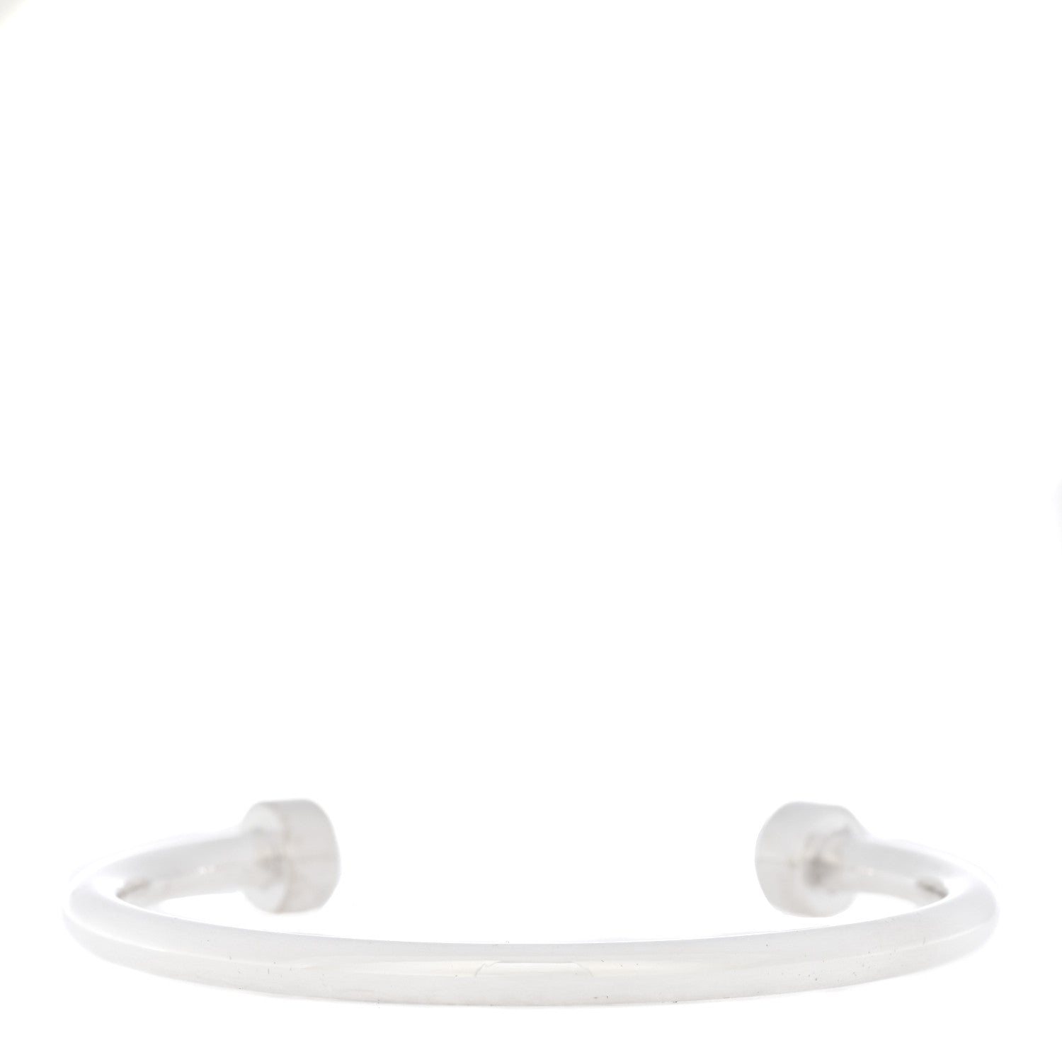 Tiffany Sterling Silver Return to Tiffany Narrow Circle Edge Cuff Bracelet 1 of 4