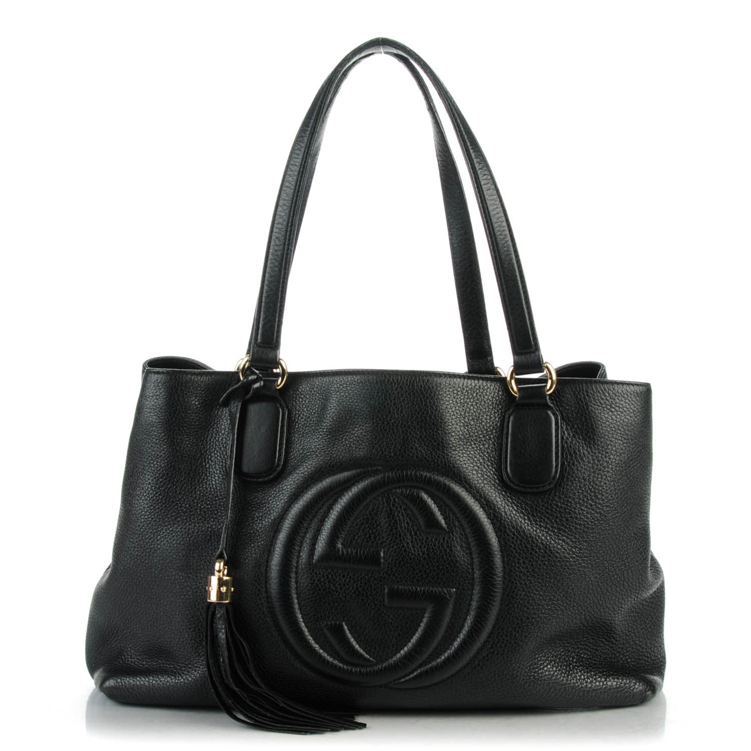 Gucci Cellarius Calfskin Medium Soho Working Tote Black 1 of 9