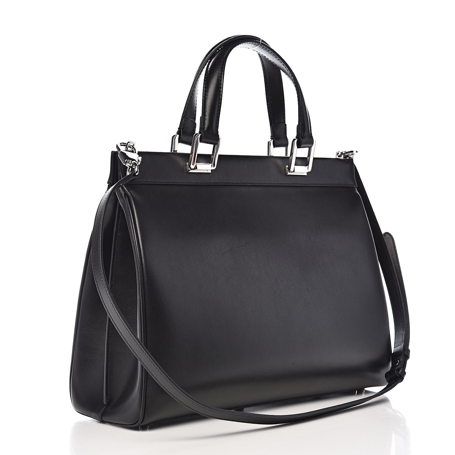 Gucci Smooth Calfskin Medium Zumi Top Handle Bag Black 3 of 12