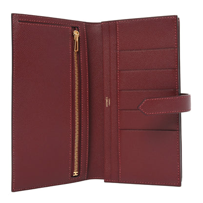 Hermes Epsom Bearn Gusset Wallet Rouge H 5 of 7