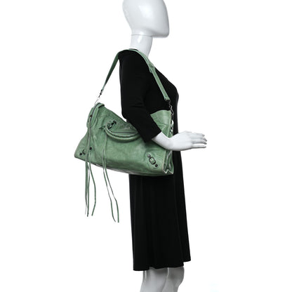 Balenciaga Agneau Classic Hardware City Vert D'eau 2 of 9
