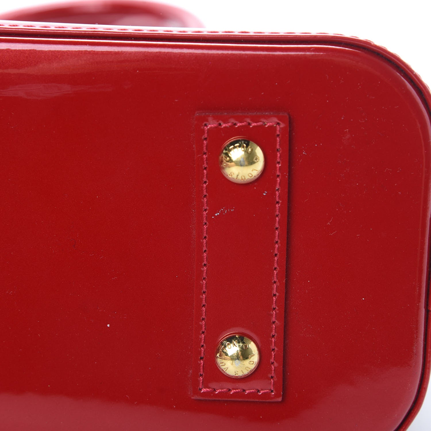 Louis Vuitton Vernis Alma BB Pomme D'Amour 14 of 15