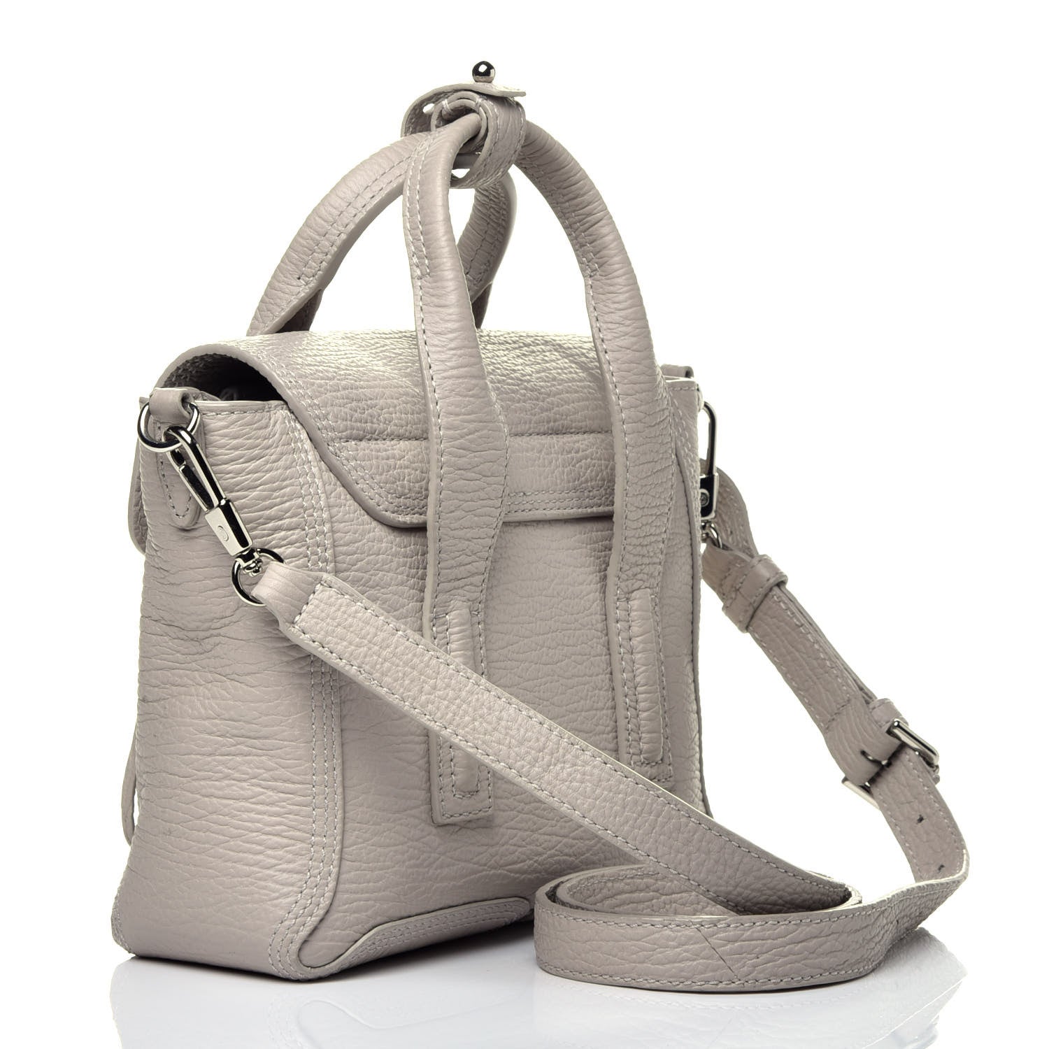 3.1 Phillip Lim Textured Calfskin Mini Pashli Satchel Feather 4 of 10