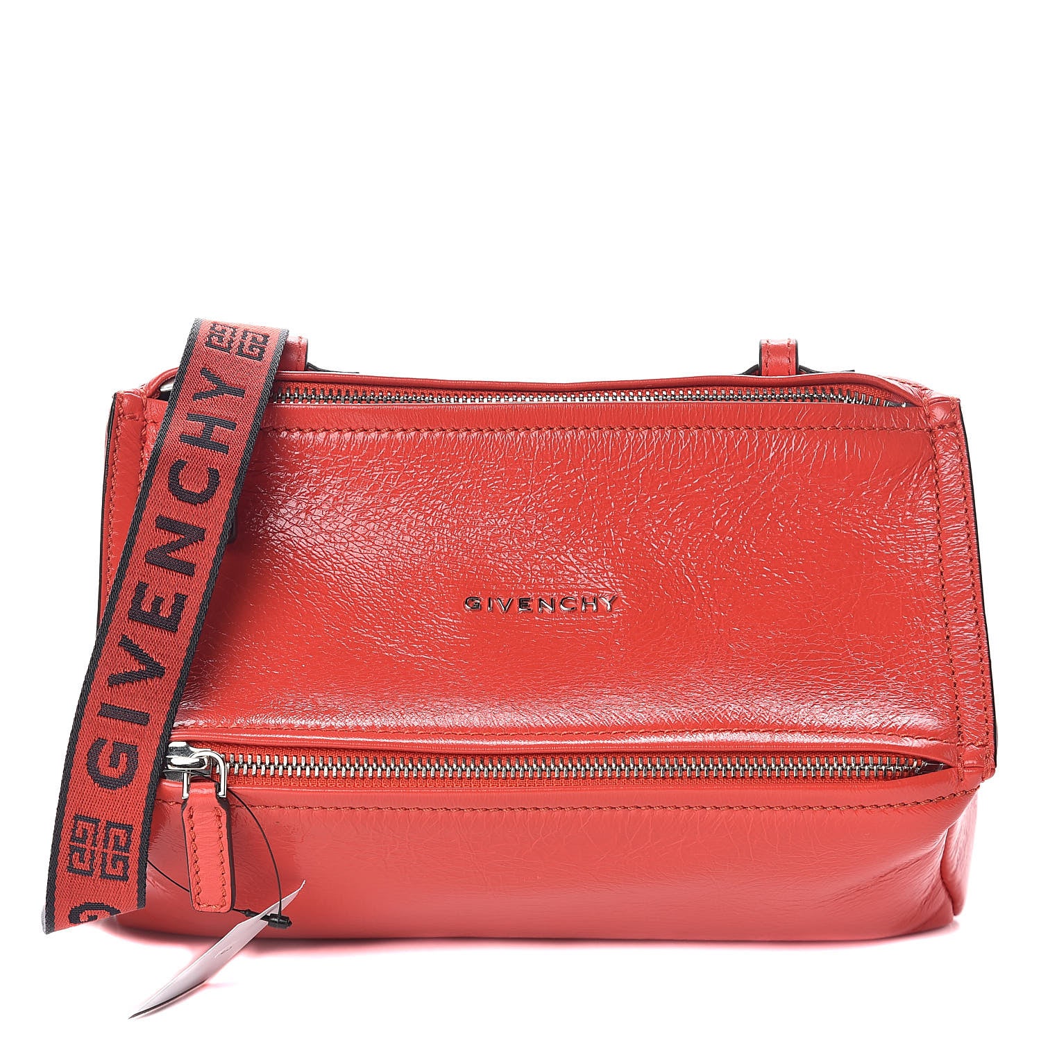 Givenchy Patent Lambskin 4G Mini Pandora Pop Red 1 of 8