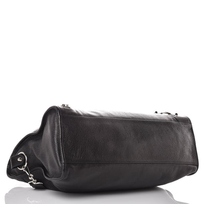 Balenciaga Chevre Silver Metallic Edge Hardware City Black 5 of 14