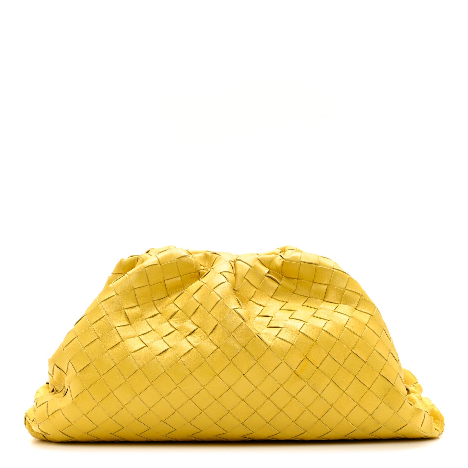 Bottega Veneta Nappa Maxi Intrecciato The Pouch Oversized Clutch Buttercup 1 of 7